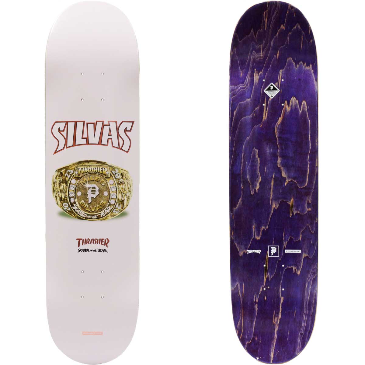 PRIMITIVE スケートボードデッキ 7.75 THRASHER