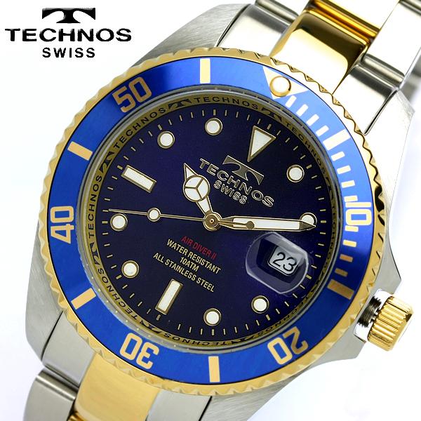 楽天市場】TECHNOS テクノス メンズ ダイバーズタイプ 腕時計 TAM629TN