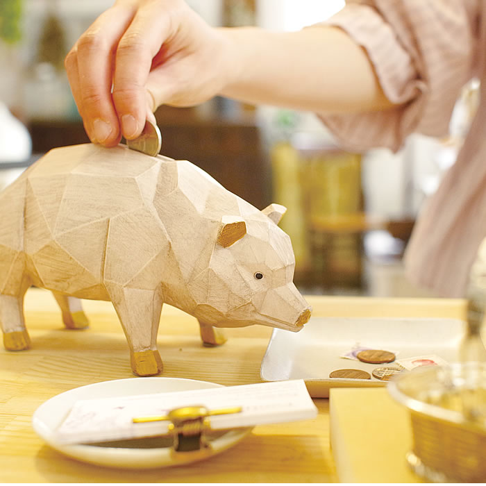 楽天市場】KISHIMA キシマ スオーラ マネーバンク 貯金箱 かわいい