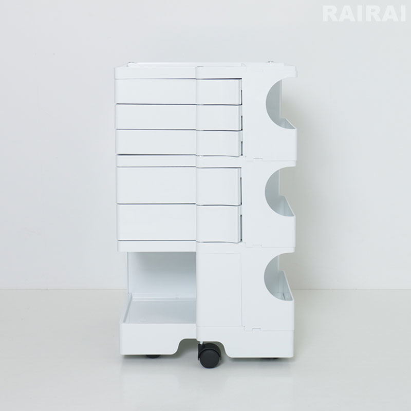 楽天市場】ボビーワゴン 3段 5トレイ ホワイト ブラック ビーライン B