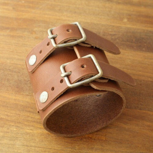 楽天市場】gbb custom leather JD Cuff Bracelet LIMITED BROWN : C-G