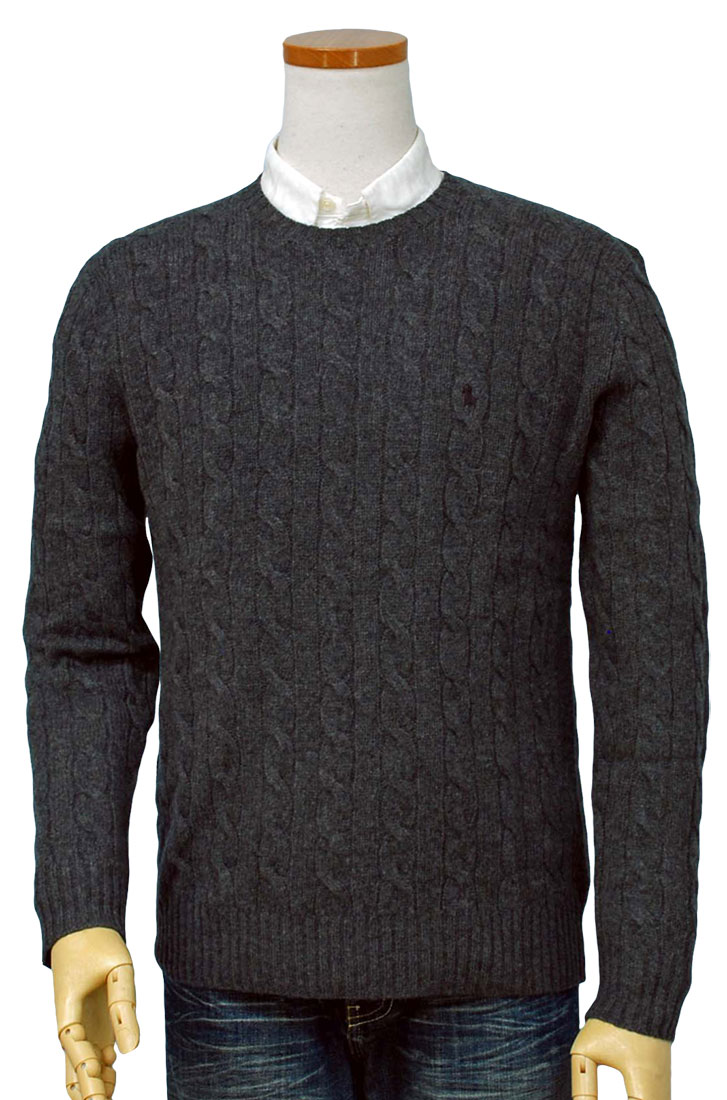 楽天市場】POLO by Ralph Lauren Men's定番カシミヤ混 ケーブル編み