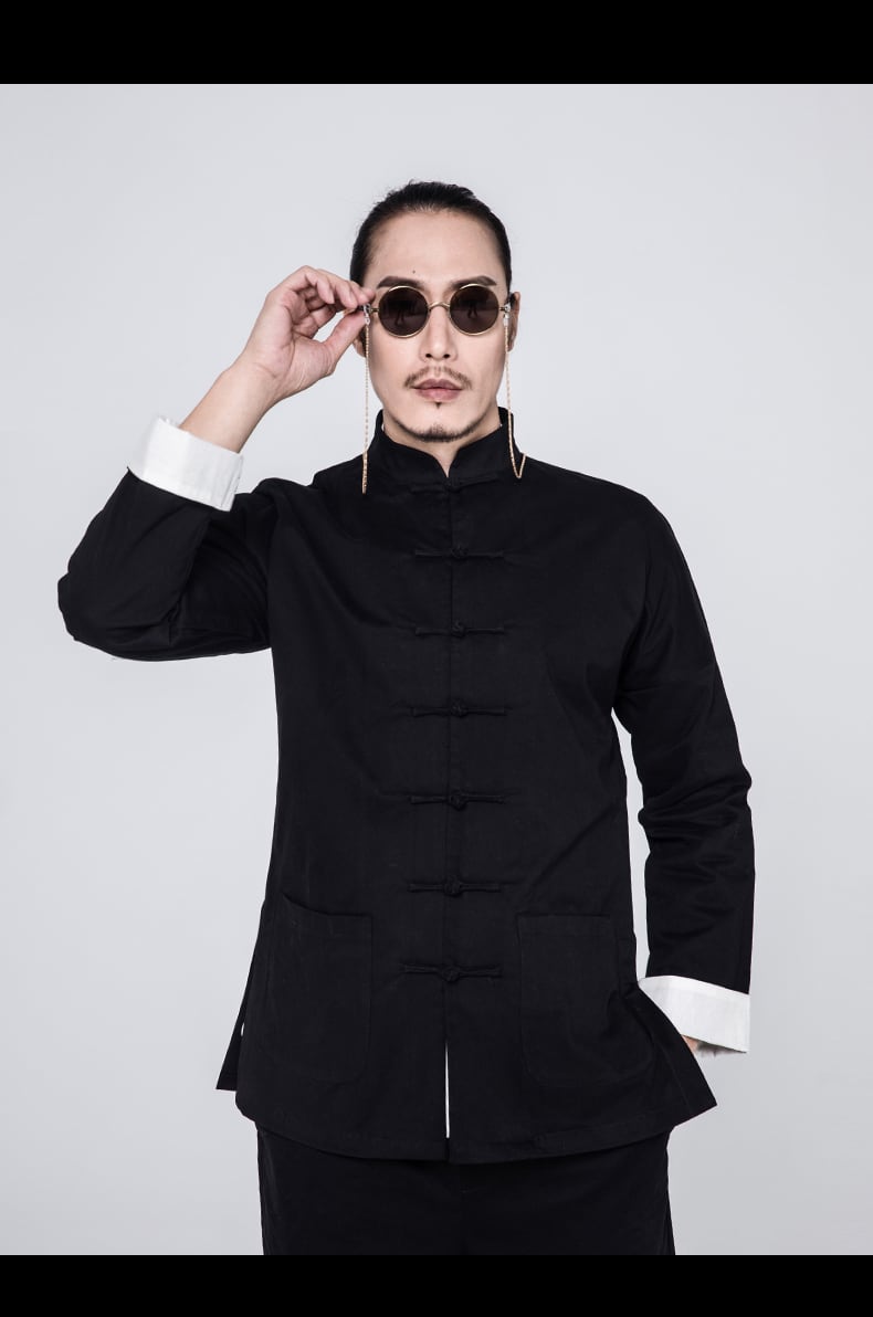 楽天市場】チャイナ服 メンズ チャイナジャケット カンフージャケット