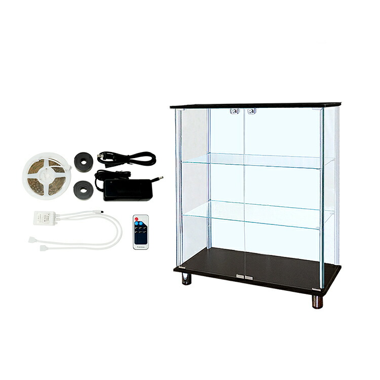 楽天市場】[セット品] 地球家具 ガラスコレクションケース JONY