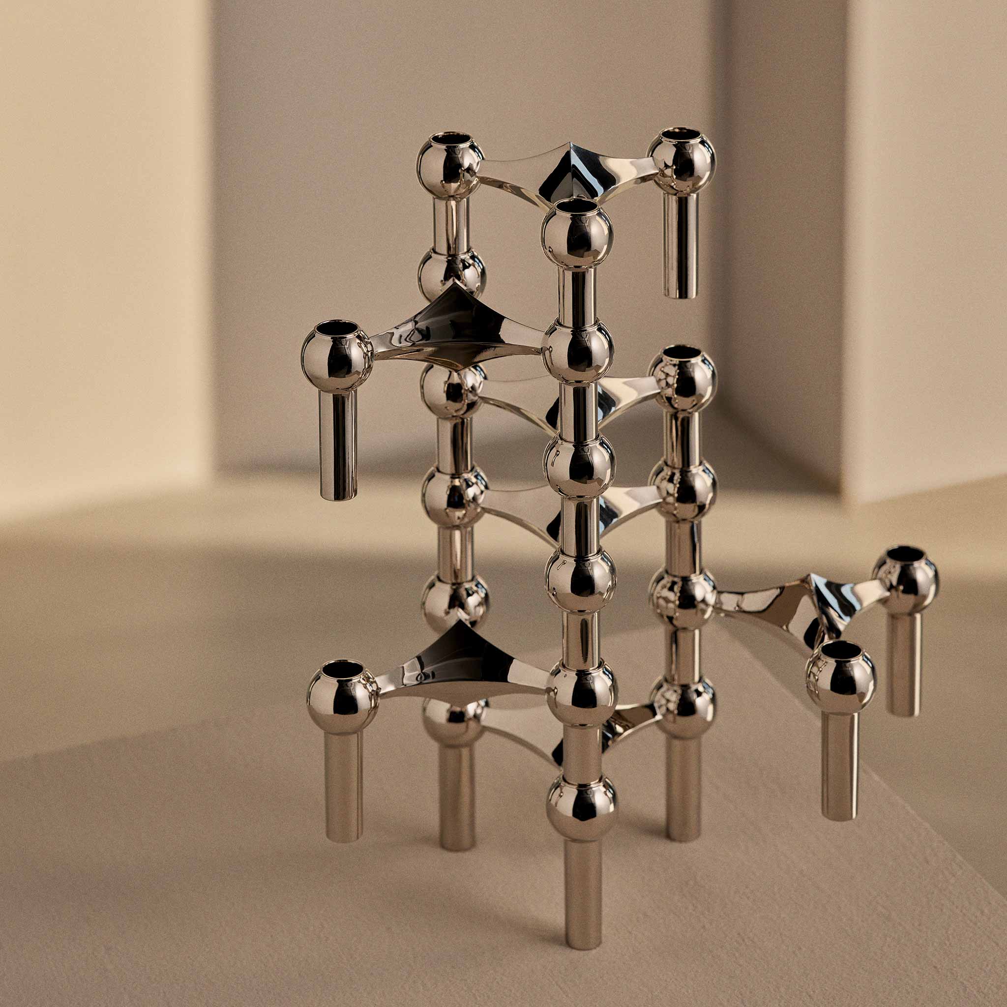 楽天市場】Stoff Nagel ストッフ ナゲル キャンドルホルダー クローム