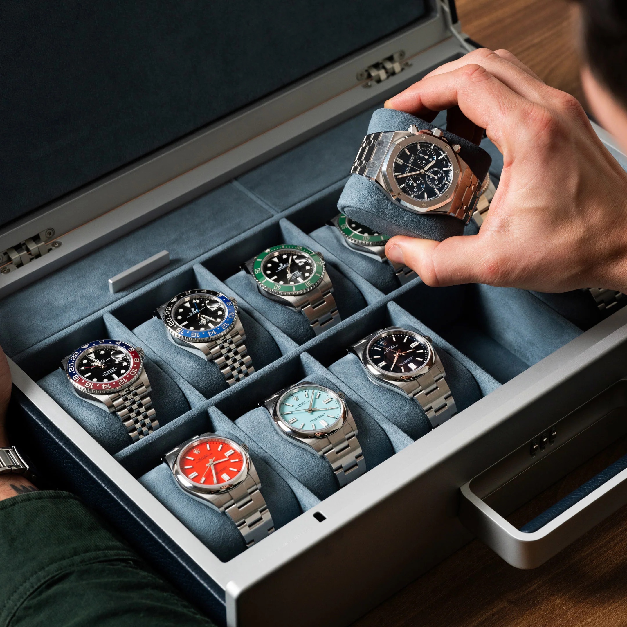 ロレックス ROLEX 収納携帯ケース 紙袋付き ロレックス 時計ケース