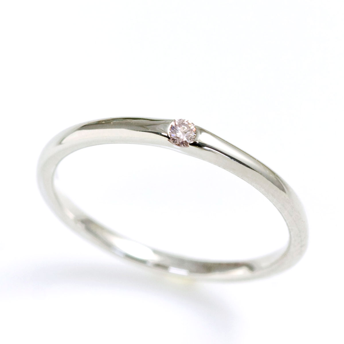 楽天市場】ピンキーリング ピンクダイヤモンド0.02ct K10ホワイト