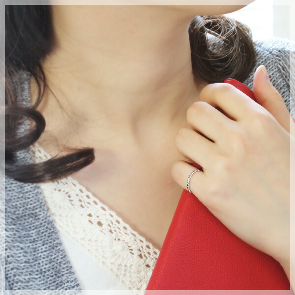 楽天市場】アミュレット 指輪 K10WG K10PG K10YG フルエタニティ 7色