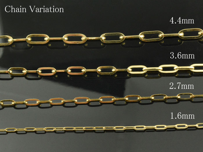 楽天市場】k18 ネックレス チェーン ゴールド ペーパークリップ 50cm