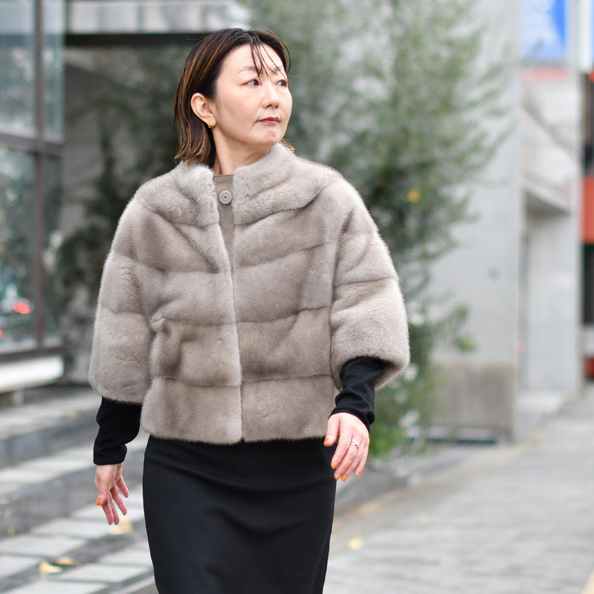 ☆MANZONI24☆極美品☆ミンク☆ファー☆カシミヤ☆ニットコート LORO