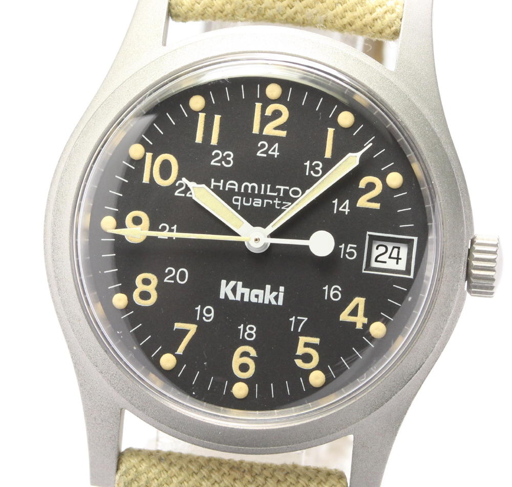 楽天市場】【HAMILTON】ハミルトン カーキ 9797 デイト クォーツ