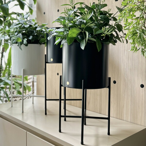 楽天市場】Hubsch(ヒュプシュ) エアリーポット Ф25 ホワイト/ブラック