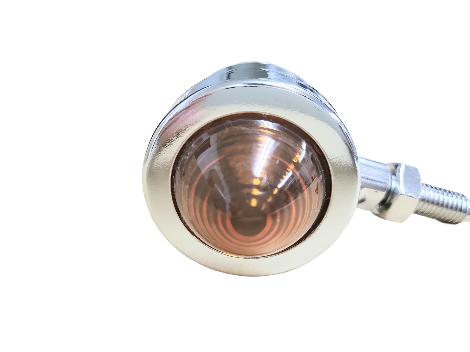 楽天市場】汎用 ブレット ウインカー バイク クローム メッキ オレンジ