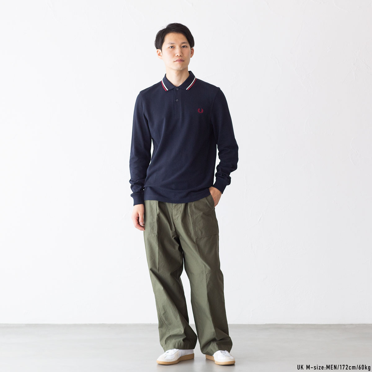 楽天市場】フレッドペリー 長袖 ポロシャツ FRED PERRY M3636 メンズ