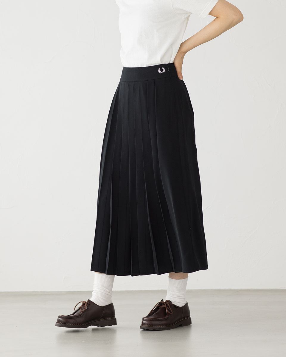 楽天市場】フレッドペリー プリーツ スカート ロング 膝下 FRED PERRY