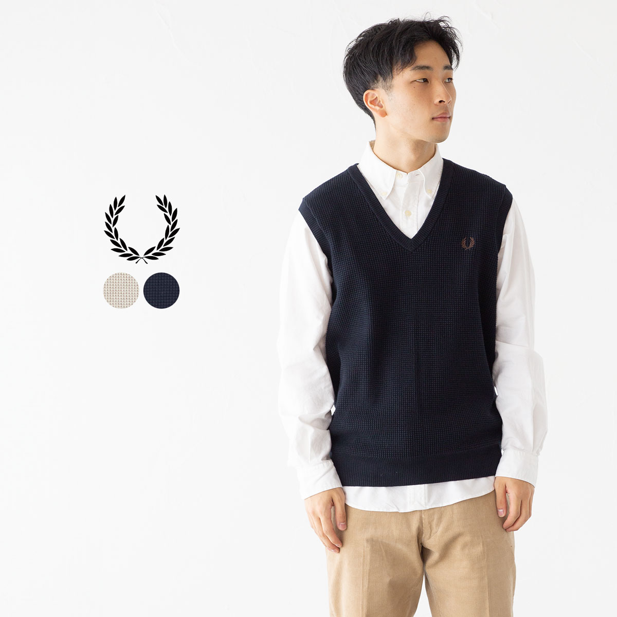 楽天市場】【10%OFF】フレッドペリー FRED PERRY ワッフル ステッチ