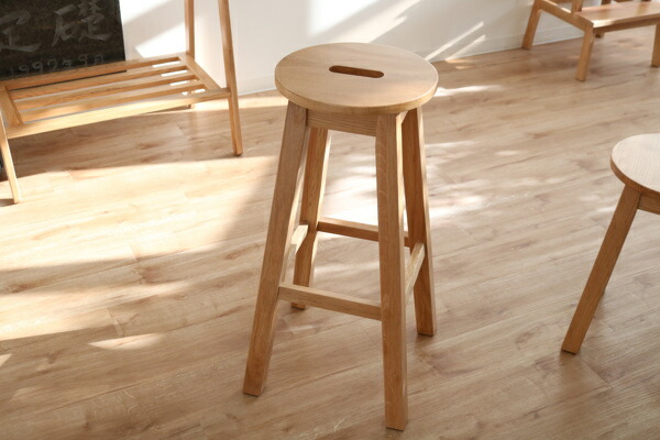 楽天市場】スツール 2脚セット 座面高70cm ハイタイプ 丸型 天然木