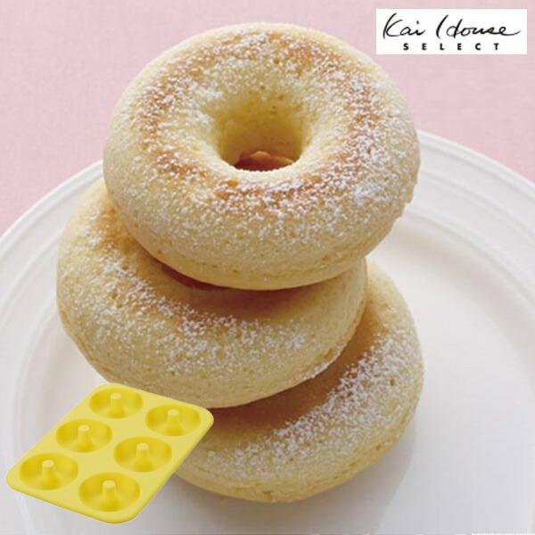 楽天市場】ドーナツ型 シリコン製 ケーキ型 6個取 （ 焼きドーナツ