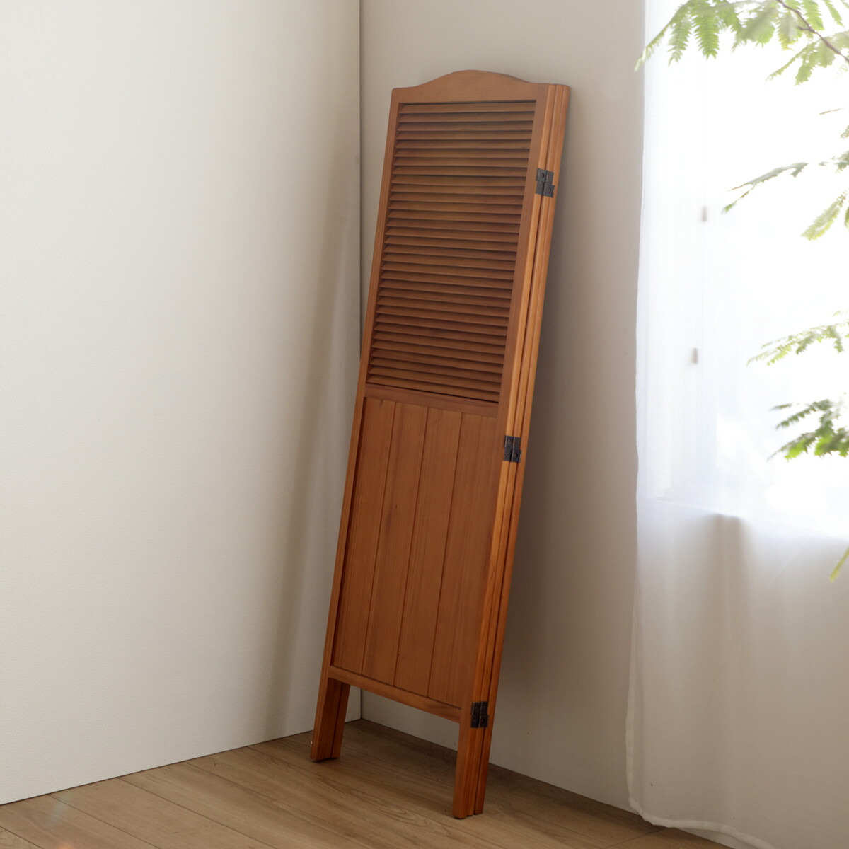 楽天市場】パーテーション 高さ135cm 3連 三つ折り 衝立 ココア 天然木