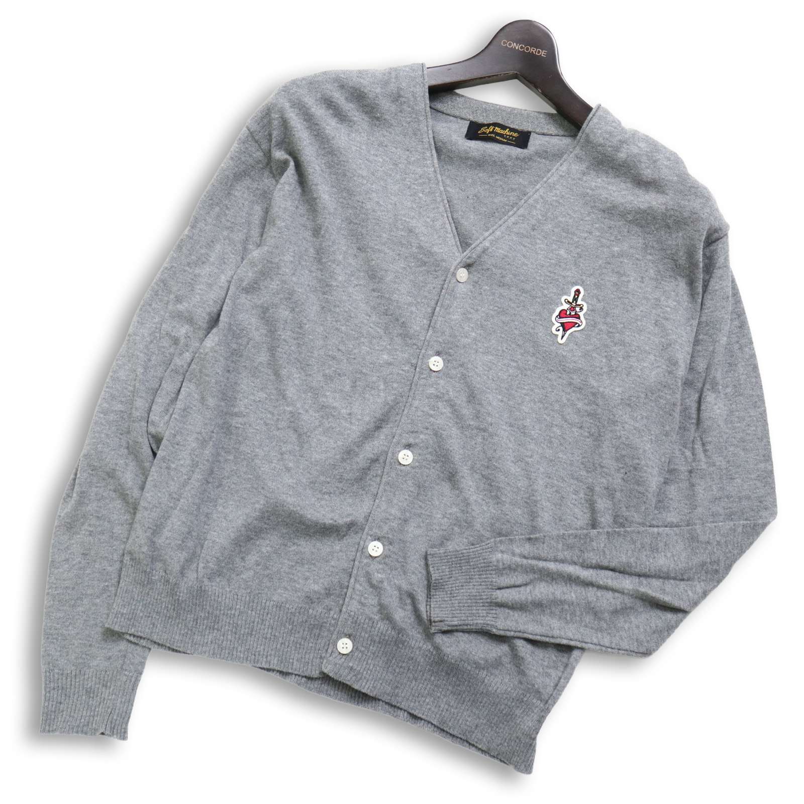お*ゆ様 値下げ美品 Soft Machine ダークグレー カーディガン Lサ お*ゆ
