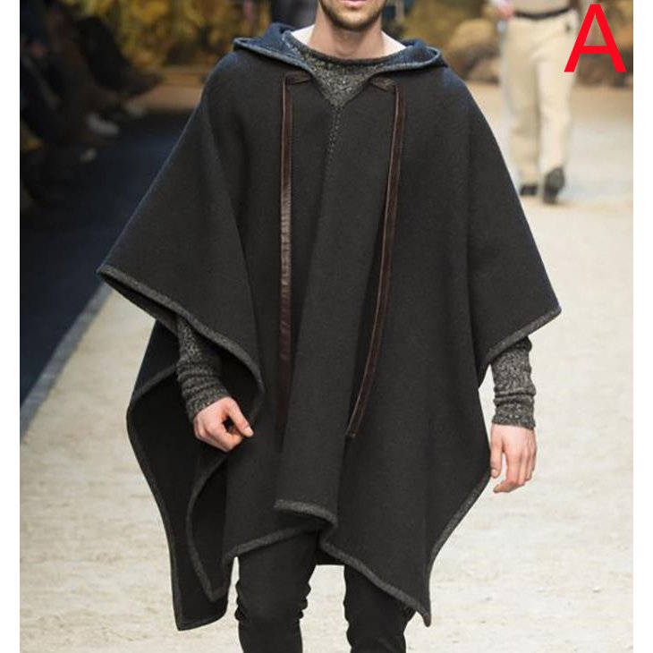 楽天市場】カジュアル マント メンズ コート アウター フード付き