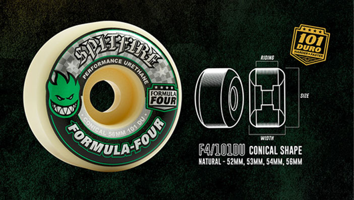 楽天市場】SPITFIRE ウィール スピットファイアー F4 101D CONICAL 52