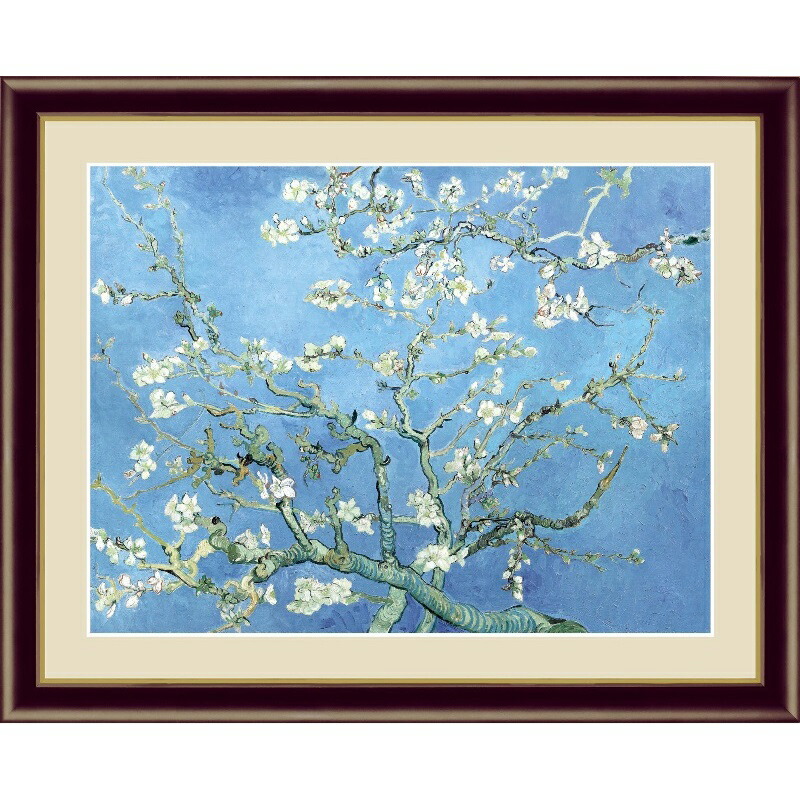 楽天市場】額絵 ゴッホ 【花咲くアーモンドの木の枝】 G4-BM054