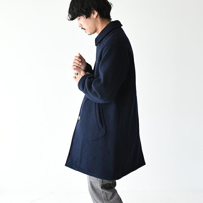 希少カラー】DANTON ダントン ウールモッサコート 青 日本製 42 2026年
