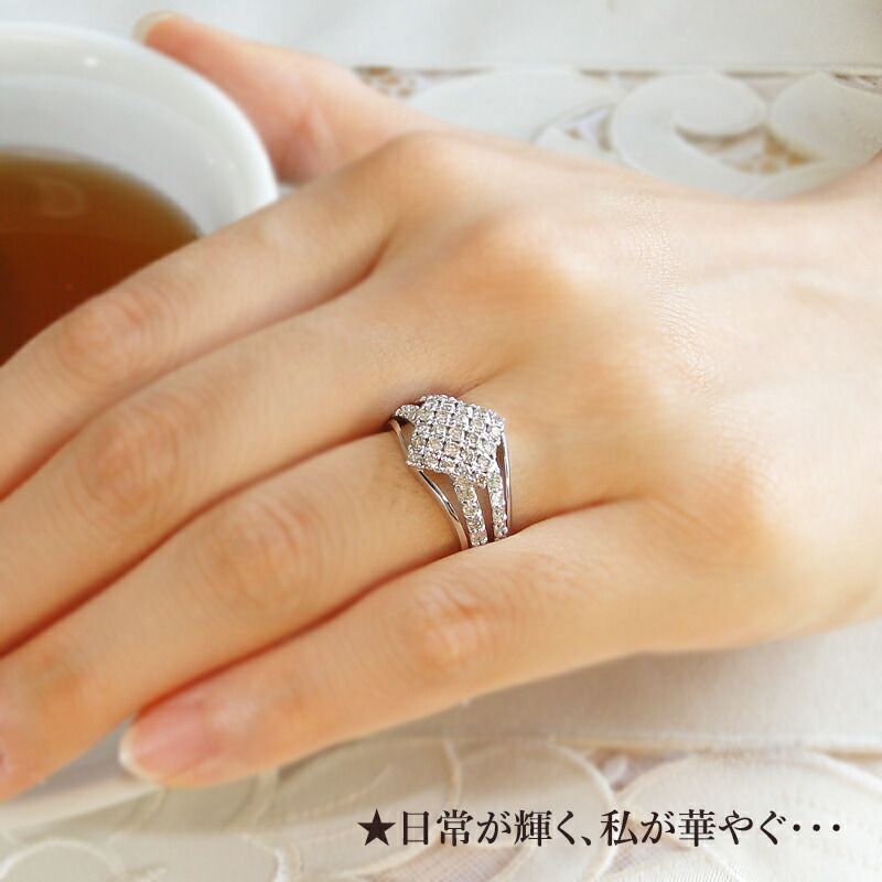 楽天市場】pt900 ダイヤモンド リング【 1.0ct】プラチナたっぷり使用