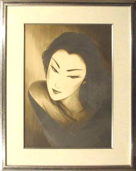 楽天市場】鶴田一郎 みつめて リトグラフ 1998年作 : ギャラリー