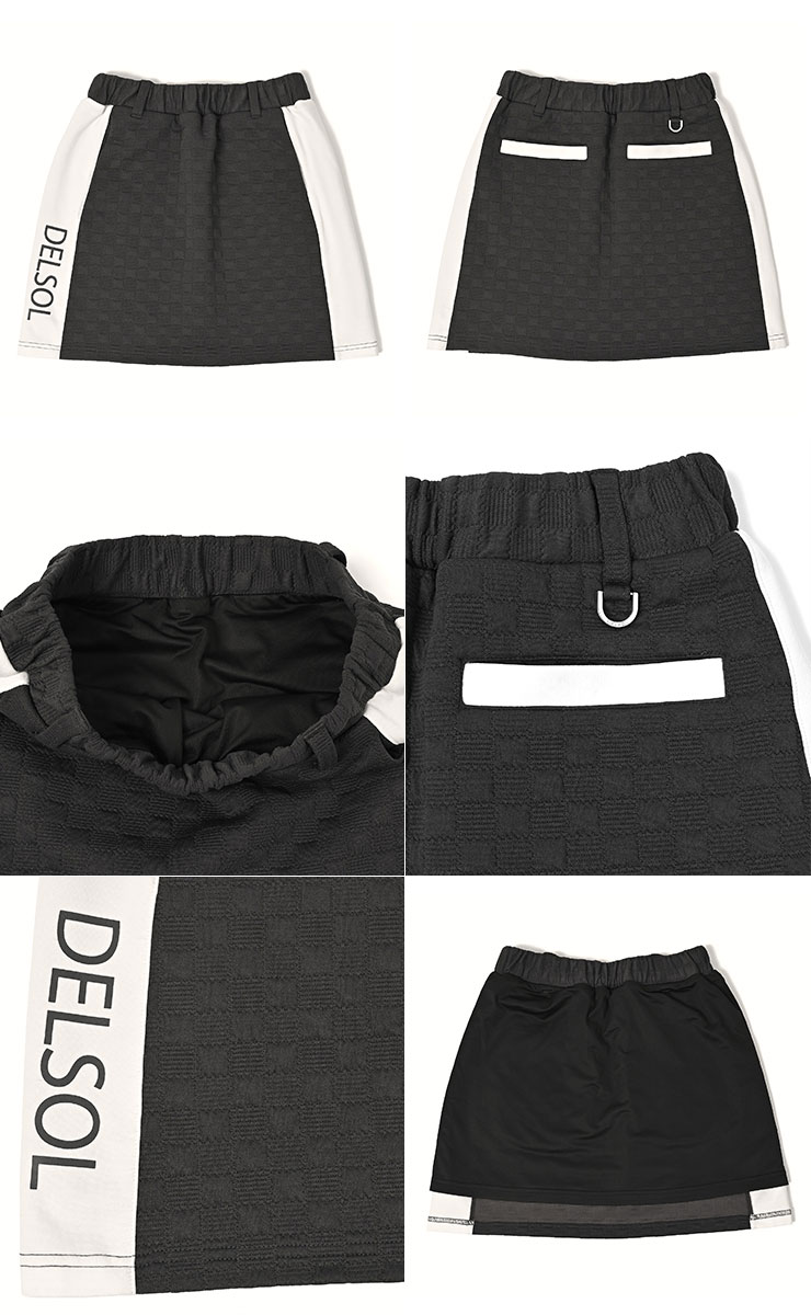 楽天市場】デルソルゴルフ ハーフジップリップル長袖 ゴルフウェア