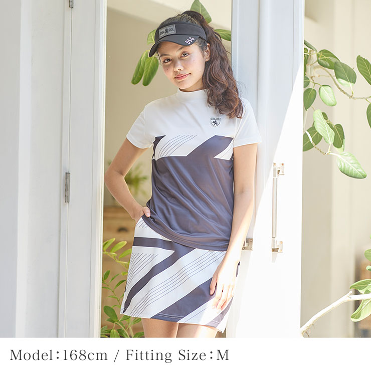 楽天市場】7774 パネルプリントセットアップ レディース ゴルフウェア