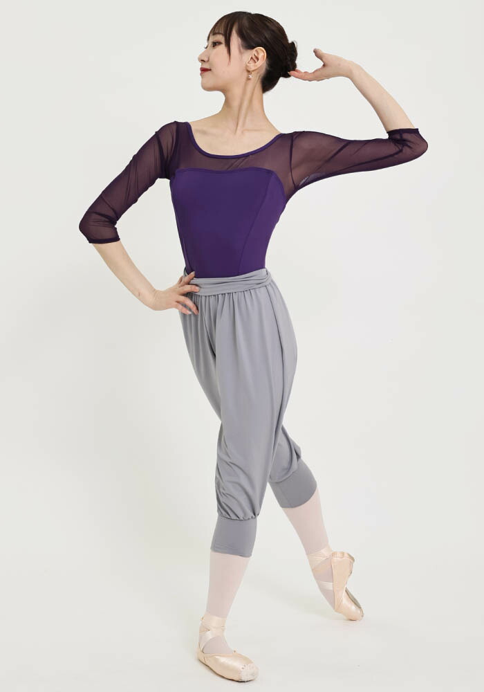 楽天市場】バレエ 大人 サラカラチュールネット・シーム7分袖