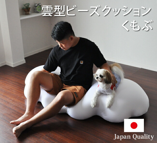 楽天市場】送料無料 雲形ビーズクッション【くもぶ】 : インテリア デプレ