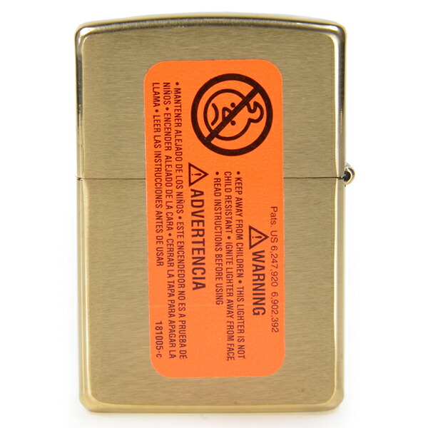 楽天市場】ZIPPO ソリッドブラス 204 ブラッシュ SOLID BRASS Brushed