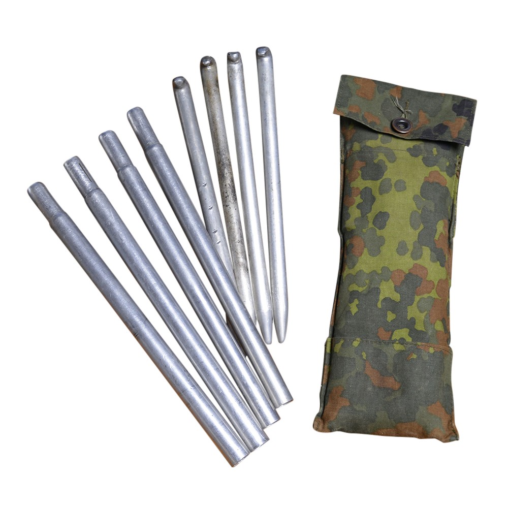 フランス軍幕 ポールペグ収納袋セット ロープ付き フランス軍幕