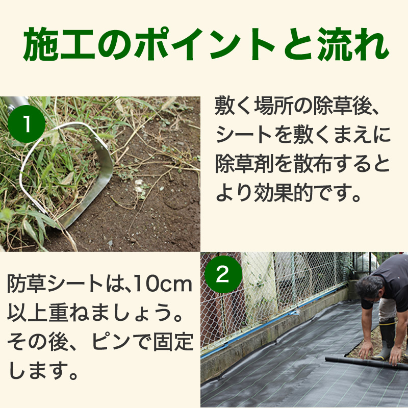 楽天市場】【公式】 防草シート 耐用年数4-6年 高密度防草シート 緑