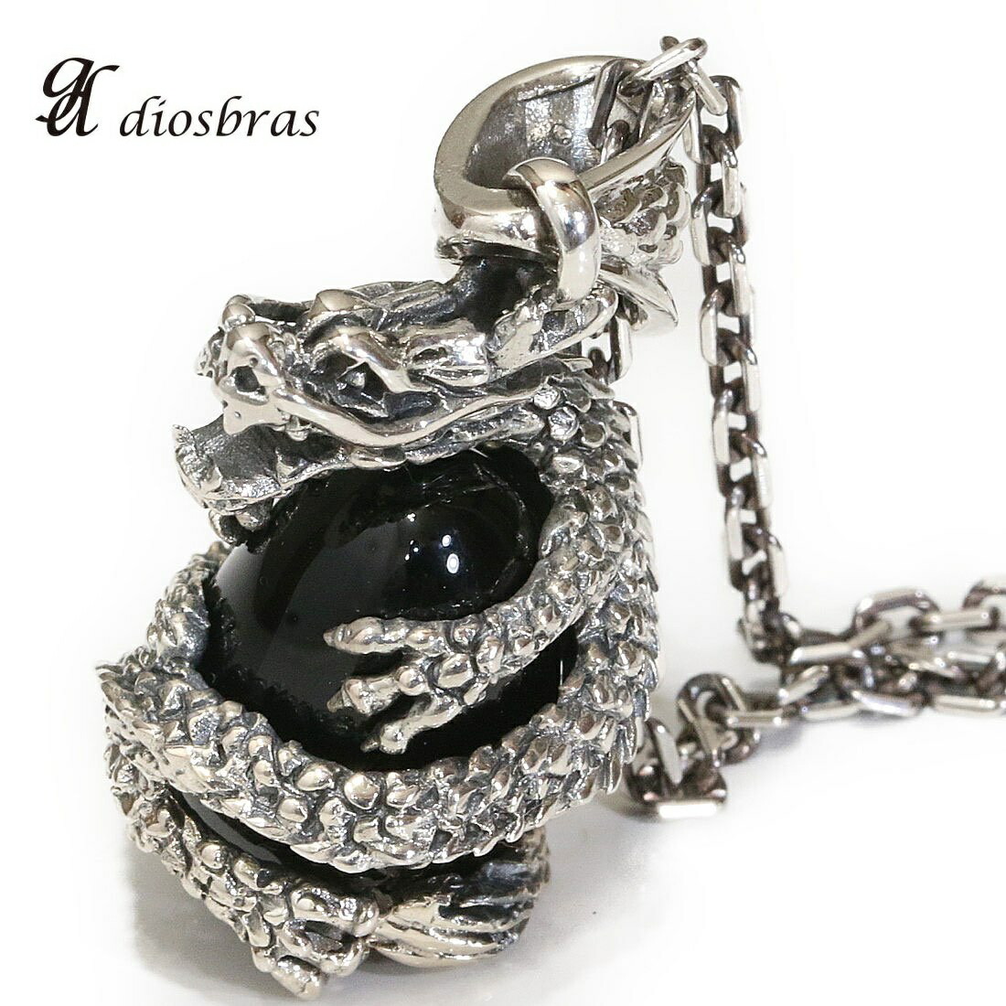 楽天市場】シルバー925 ドラゴン オニキス 竜 龍 オニキス バイカー 和