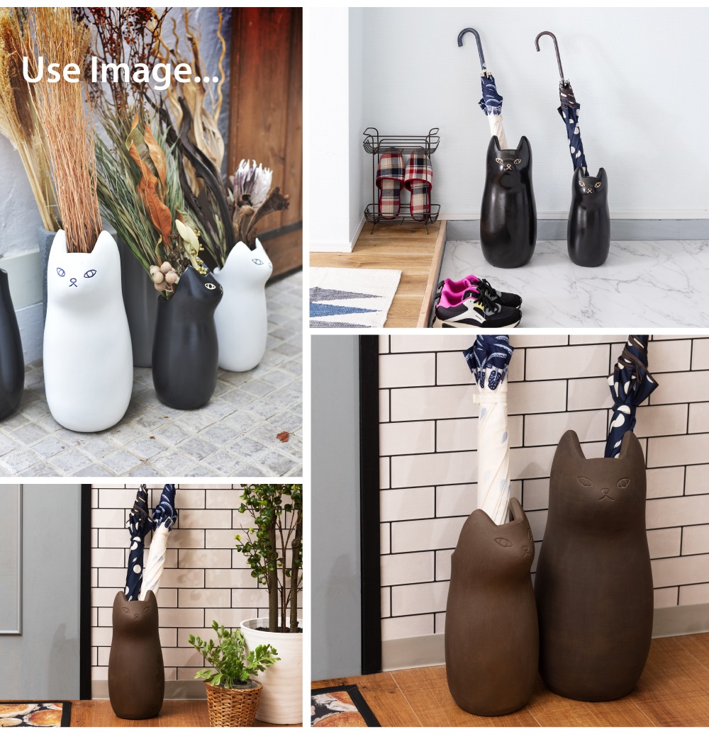 楽天市場】傘立て おしゃれ 陶器 北欧 スリム 傘たて 猫 ねこ ネコ