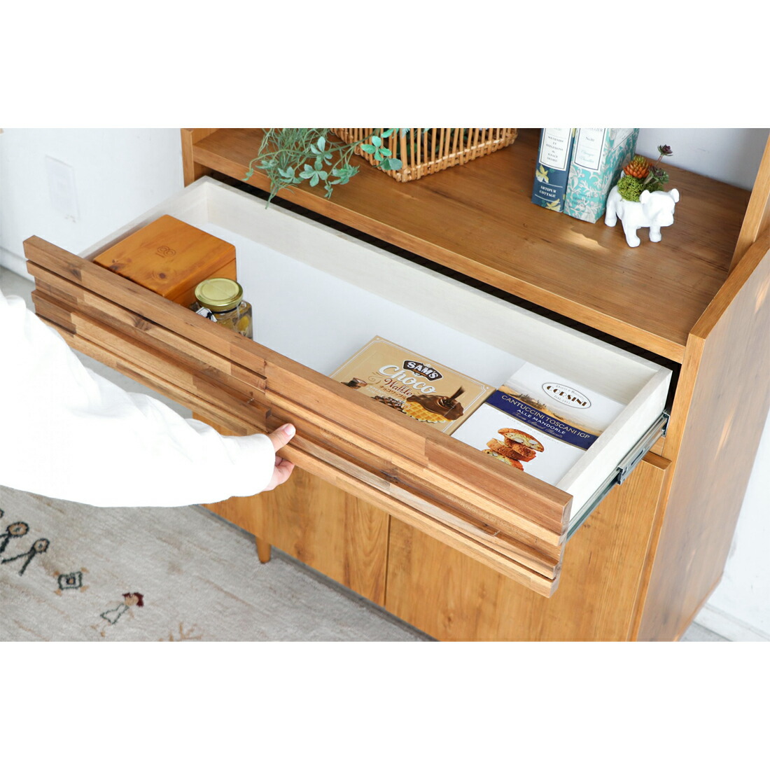 送料込】バーム キャビネット 木製 北欧風 棚 送料込】バーム