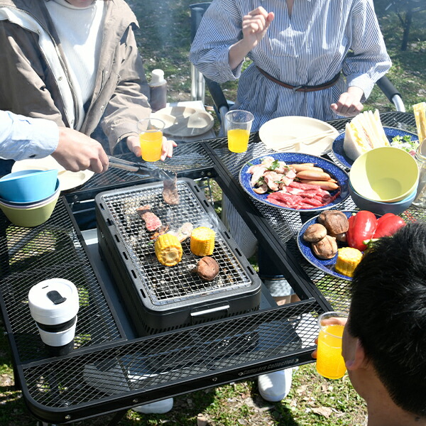 楽天市場】【P5倍 2/24 9:59迄】 アウトドアテーブル バーベキュー