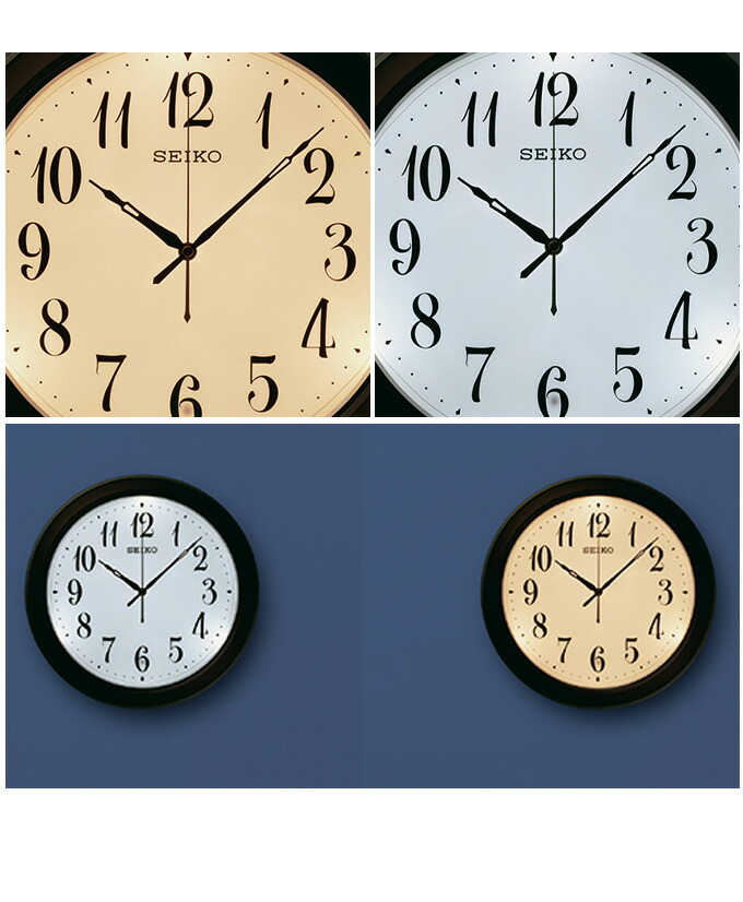 楽天市場】安心の品質と見やすさ！ 掛時計 夜でも見える セイコー 電波