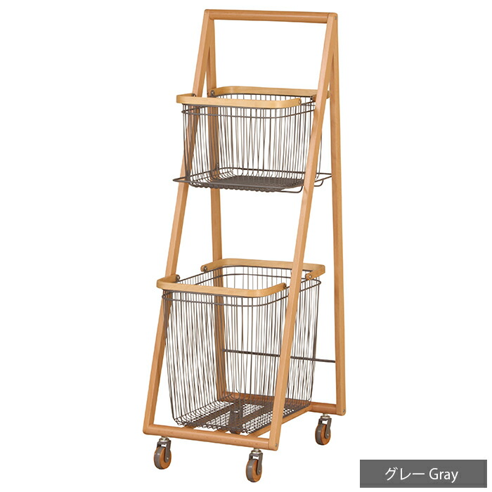 楽天市場】キャリーバスケットワゴン ラック Lサイズ リヴ carry