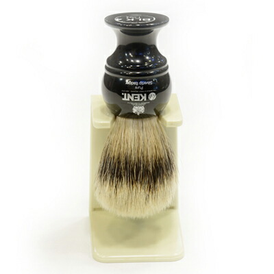 楽天市場】ジービーケント シェービングブラシ グレー毛 BLK2 Mサイズ