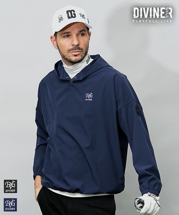 楽天市場】【DIVINER GOLF】 ゴルフウェア メンズ パーカー ブランド