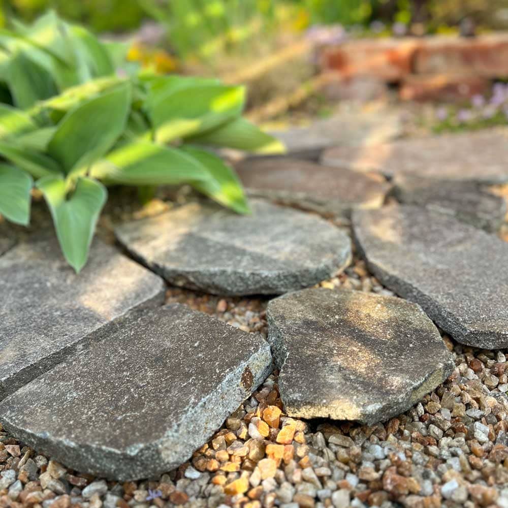 楽天市場】乱形石 石材 ブラウン 茶 グレー 天然石 玄関 アプローチ