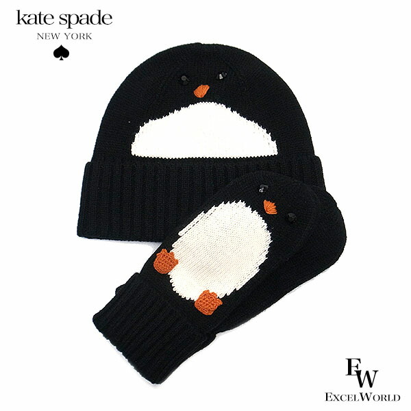 楽天市場】ケイトスペード ニット帽 手袋セット kate spade