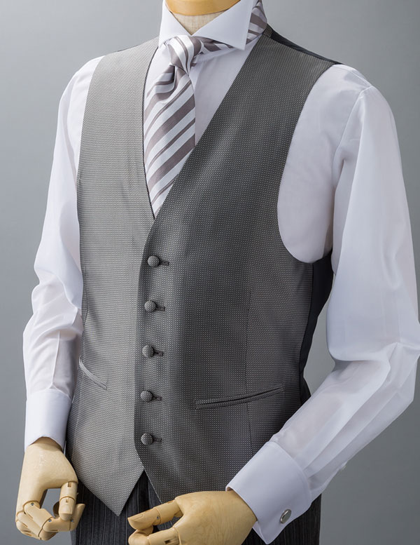 楽天市場】フォーマルベスト グレー シルクジャカード メンズ 日本製
