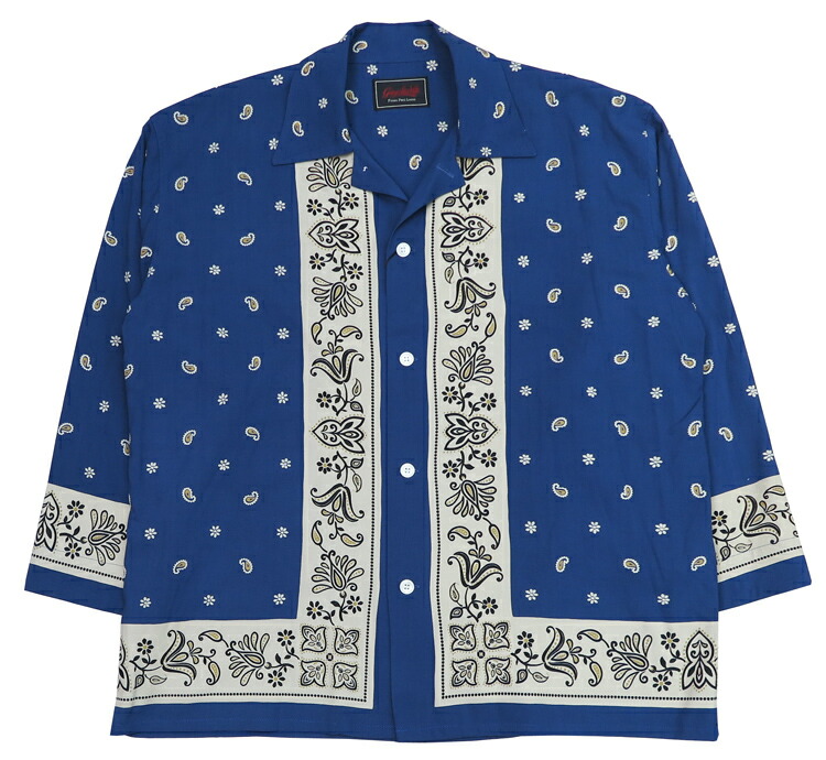 楽天市場】GANGSTERVILLE ギャングスタービル 長袖 レーヨン オープン