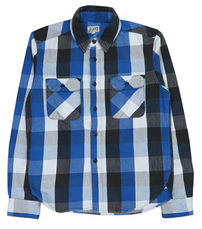 楽天市場】JELADO ジェラード 長袖 フランネル シャツ ショート丈